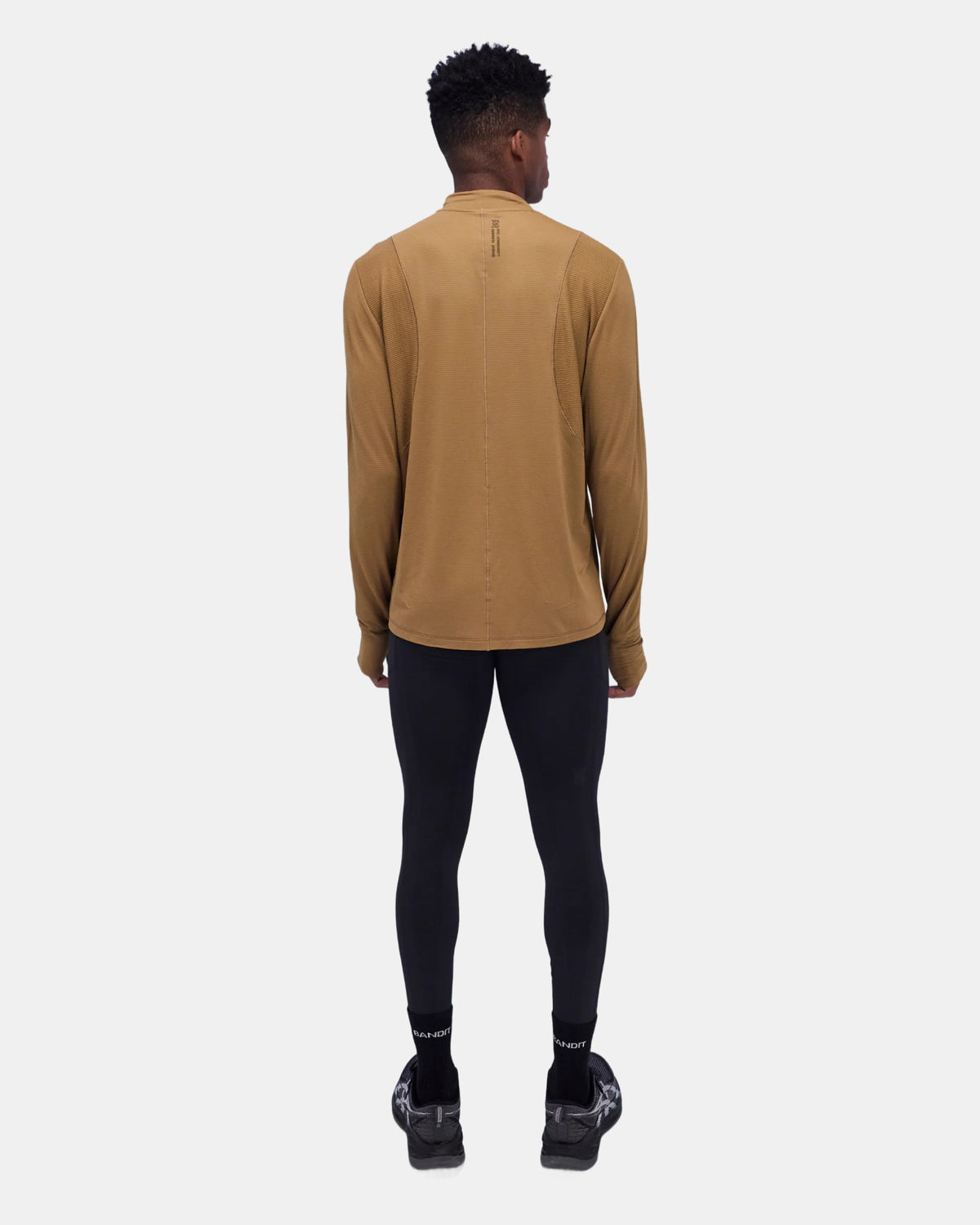 Men's AuraGrid™ Mockneck Long Sleeve - Antique Brass