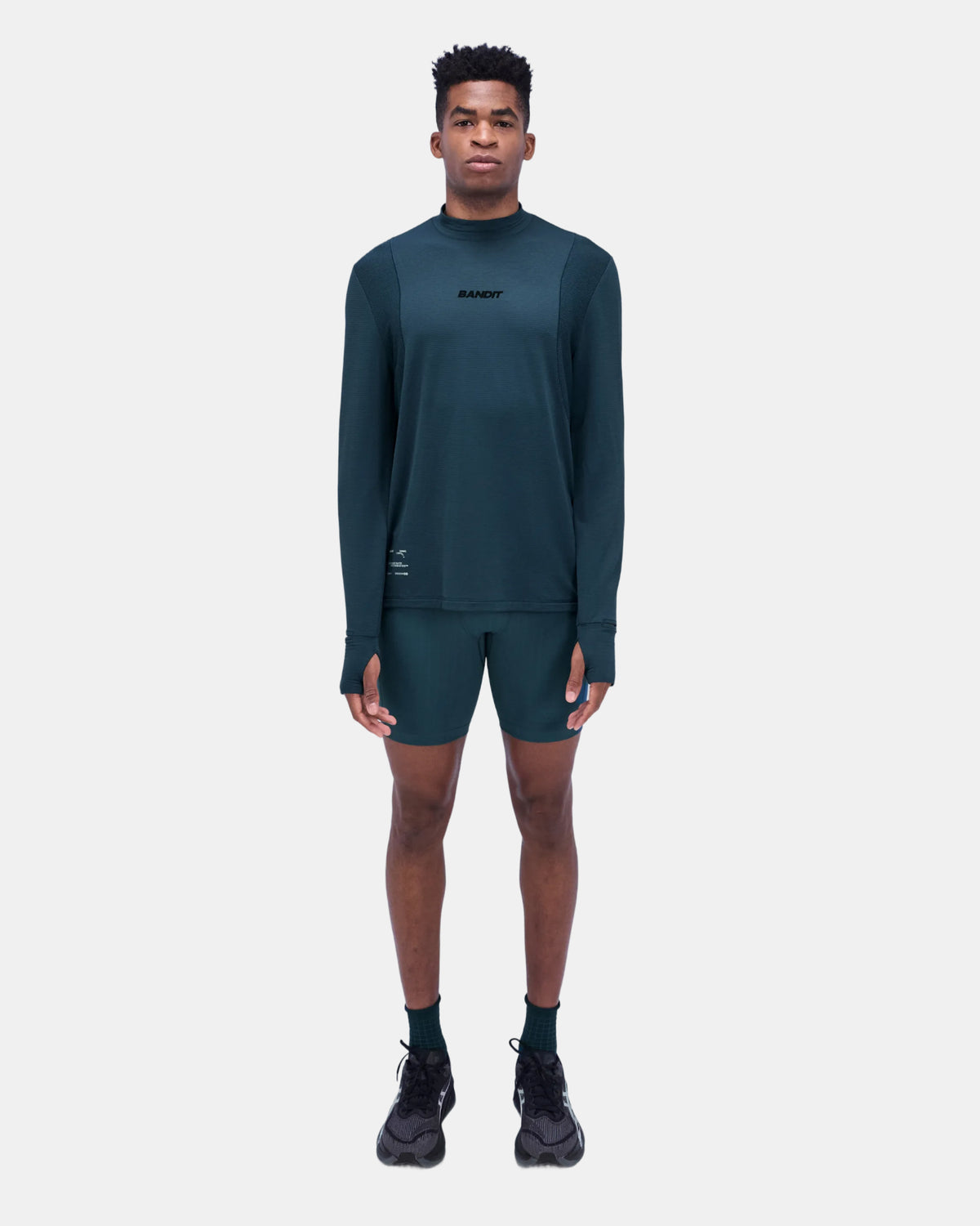 Men's AuraGrid™ Mockneck Long Sleeve - Storm