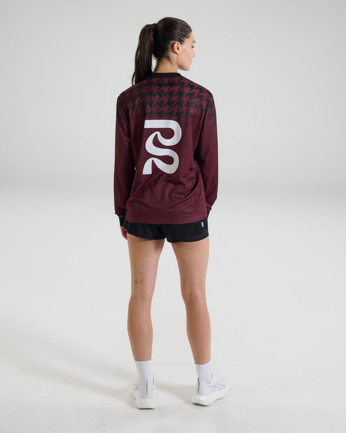 Jacquard Footy Long Sleeve - Fig Print