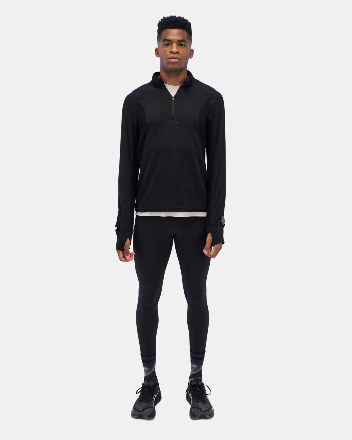 Men's CaldoGrid™ Quarter Zip - Black