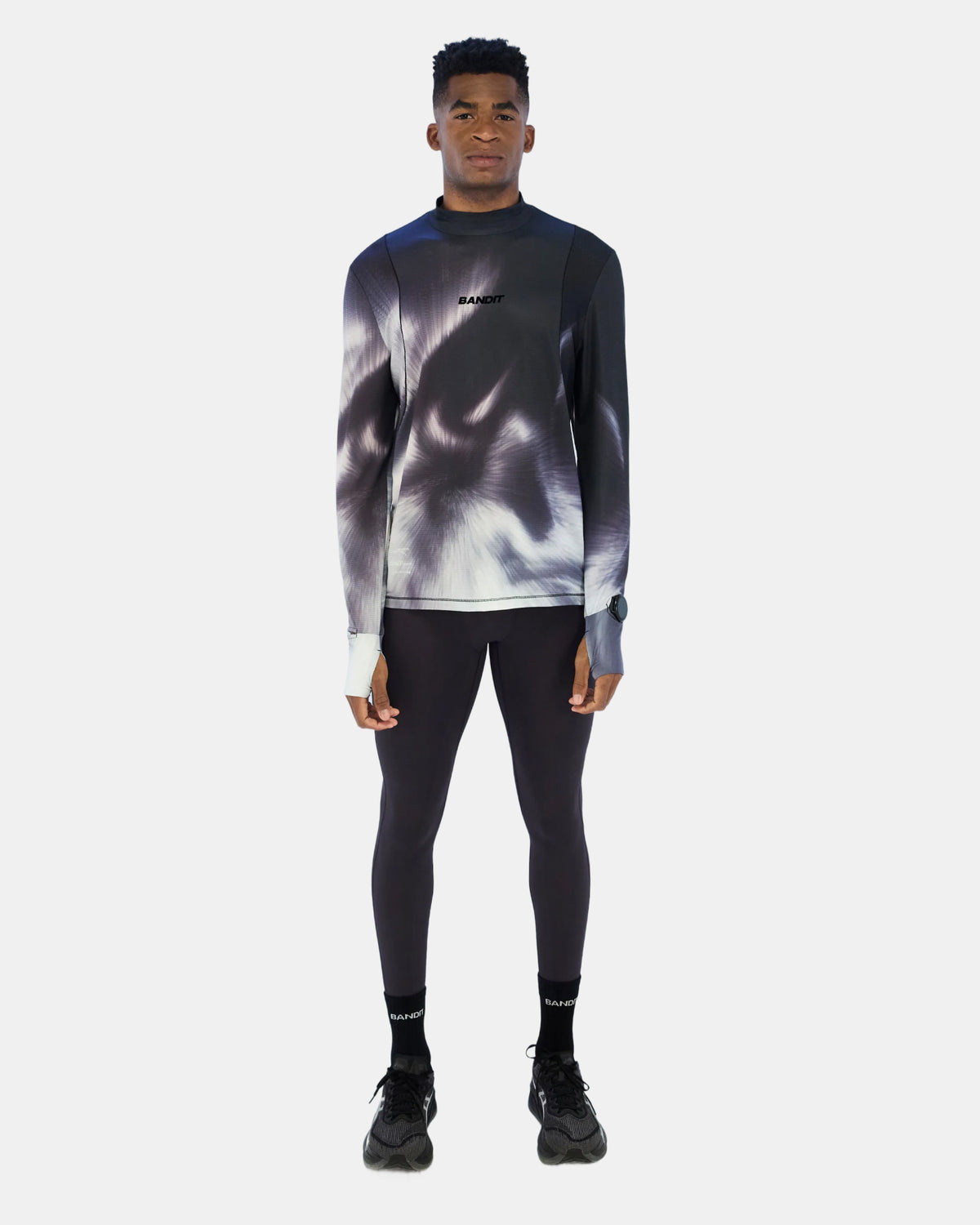 Men's AuraGrid™ Mockneck Long Sleeve - Haze Multi