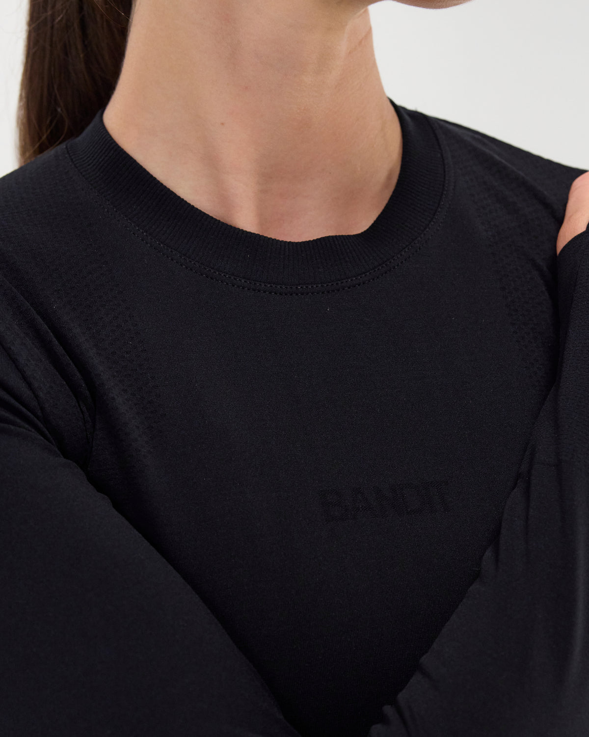 Women's Mercury Seamless™ Long Sleeve Crop - Black