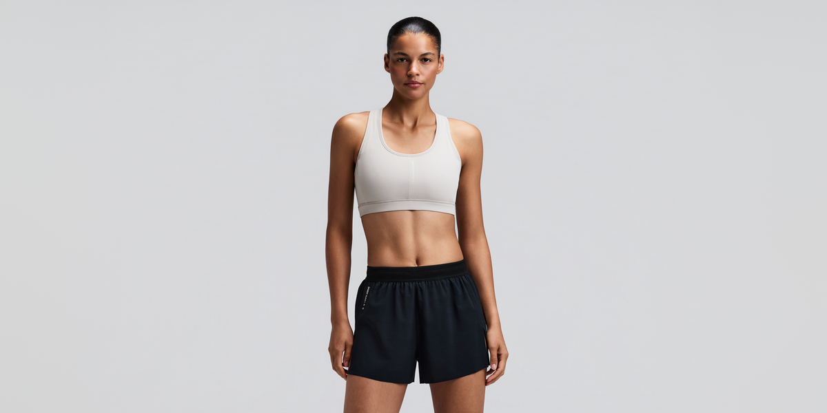 Women's Vanisher™ Reverso™ Scoop Neck Run Bra - Black / Plaster