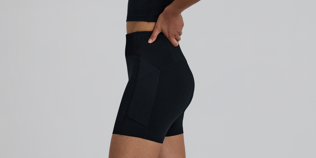 Women's Stamina-V™ High Waist 5" Compression Short - Black