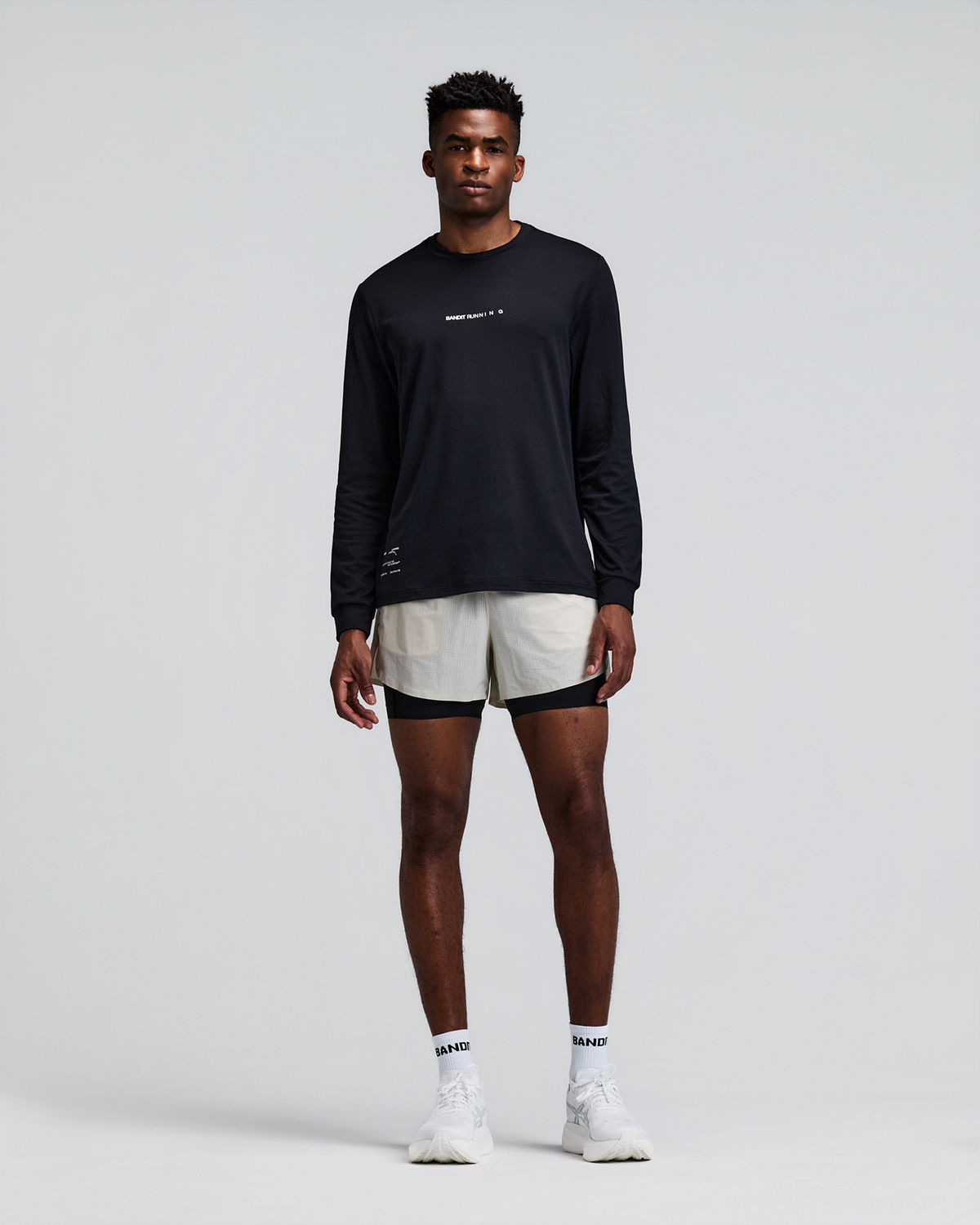 Unisex Micromesh™ Long Sleeve Performance Tee - Black