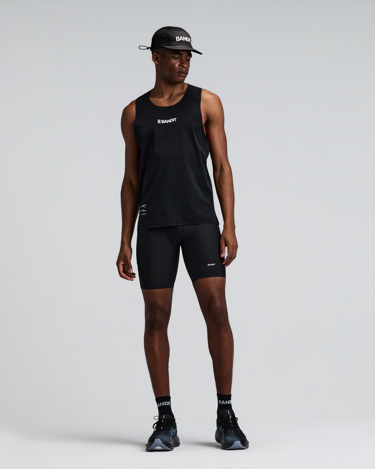 Men's Cadence™ 7 Pocket Half Tights - Black