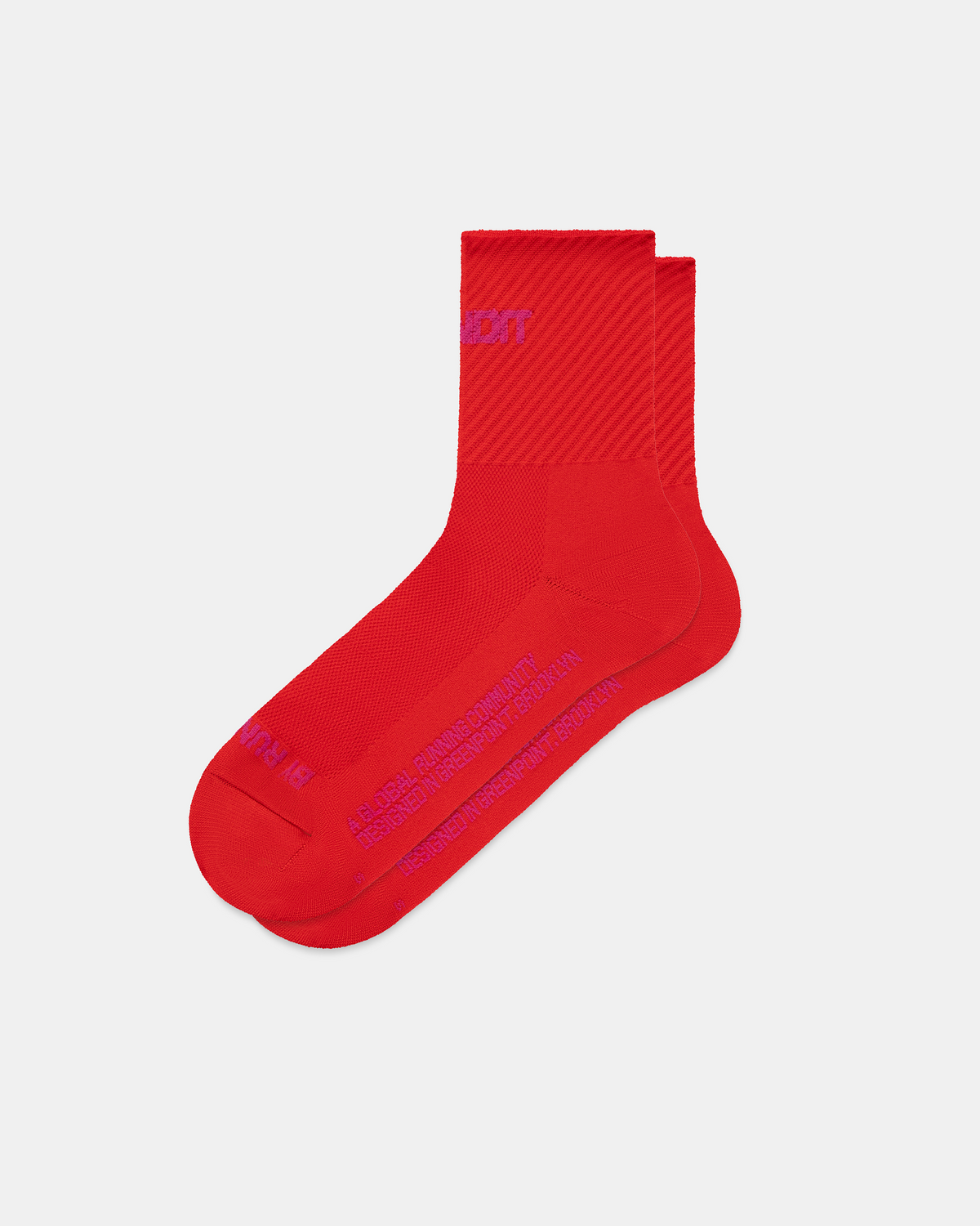 Lite Run™ Stripe Jacquard Sock - Poppy (2 Pack)