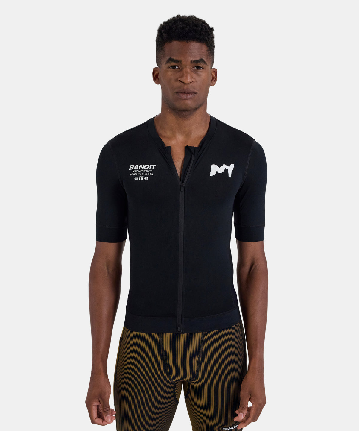 Ares™ Two-Way Zip Performance Tee - Black