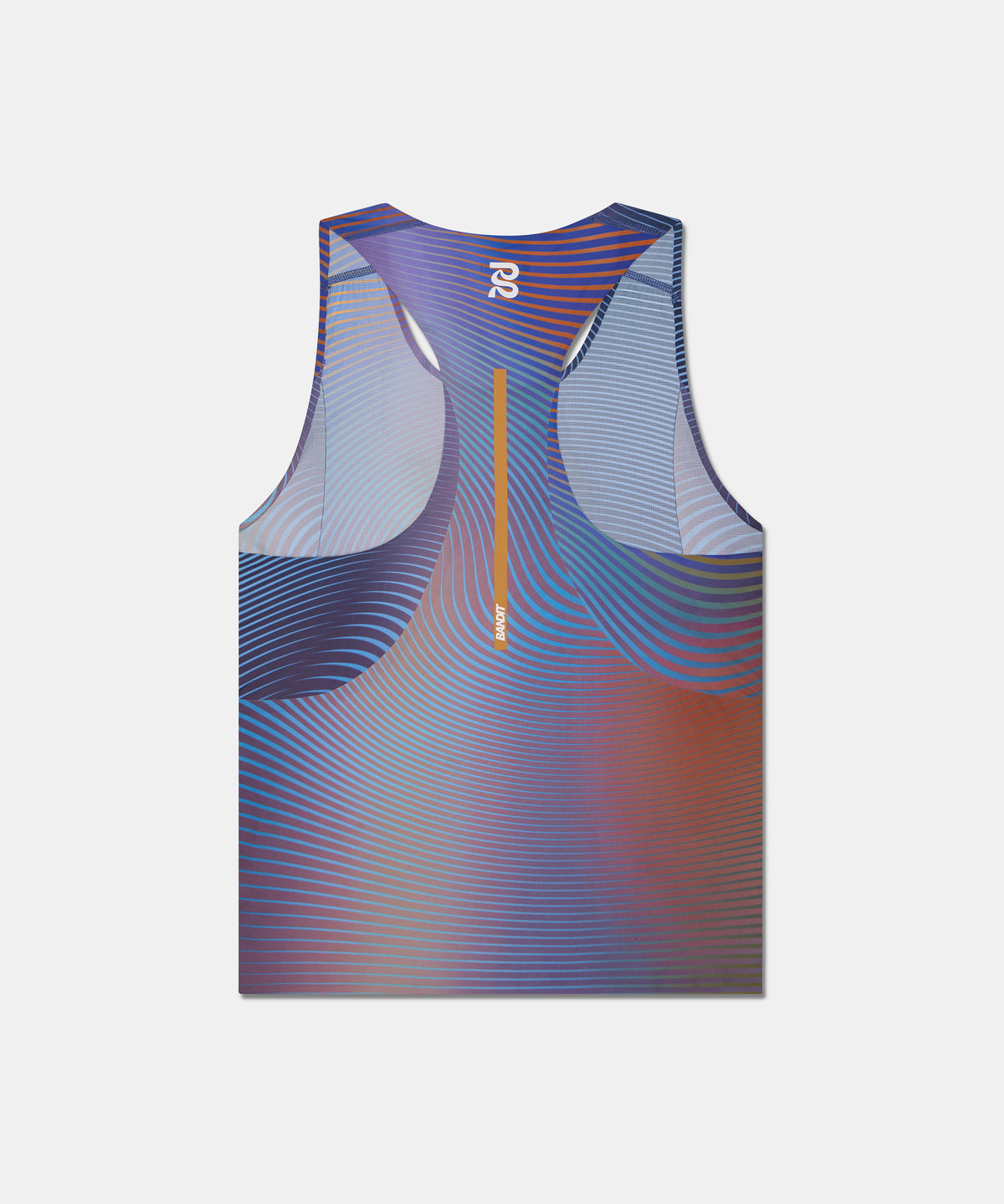 Drift™ Mirage Racing Singlet - Deep Peri Blue with Rust Gradient