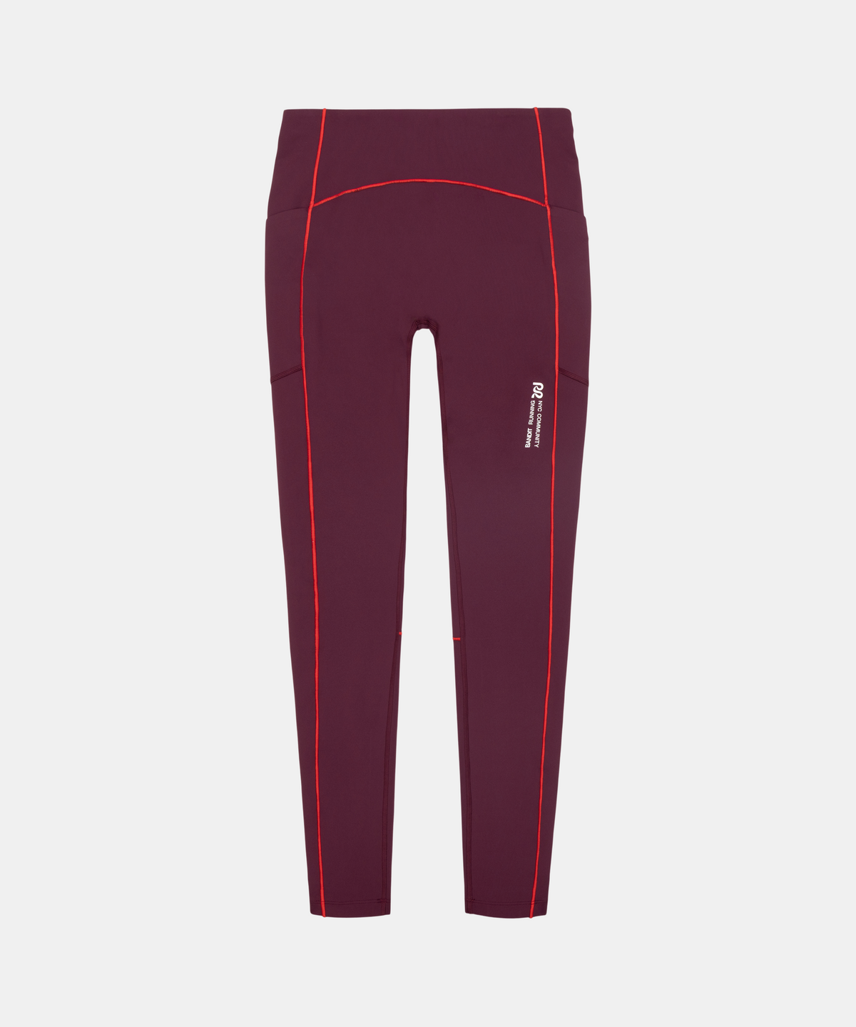 Stamina™ Pop Stitch™ High Waist Leggings - Fig / Intense Red