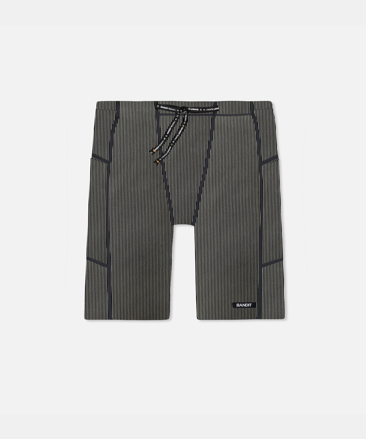 Striped Cadence™ 7 Pocket Half Tights - Black with Chalk