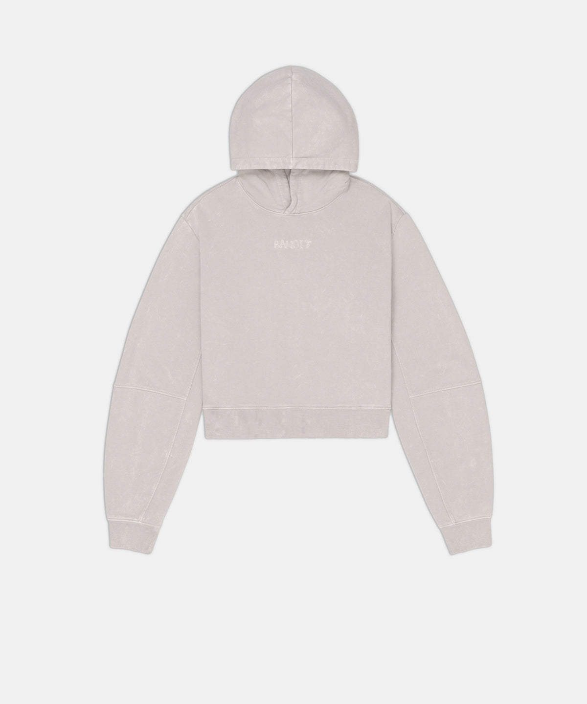 Women's Stitch Logo Cropped Hoodie - Ash