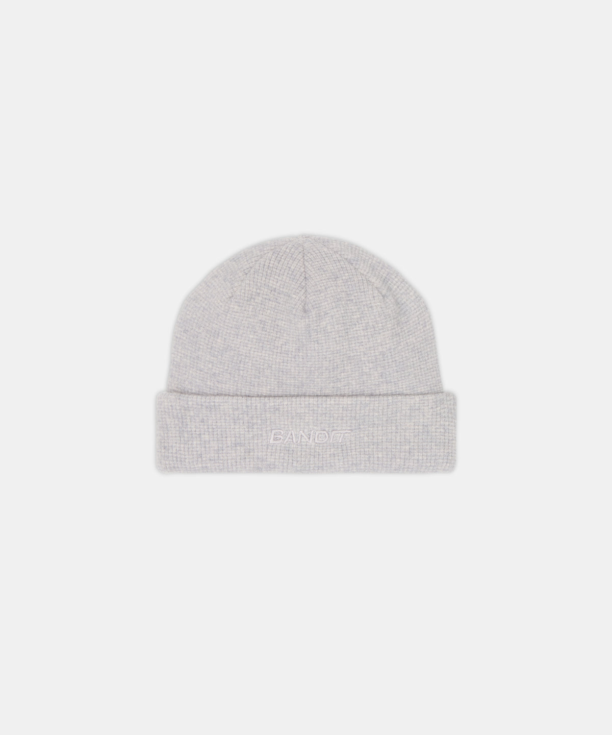 Embroidered Waffle Logo Beanie - Heather Grey