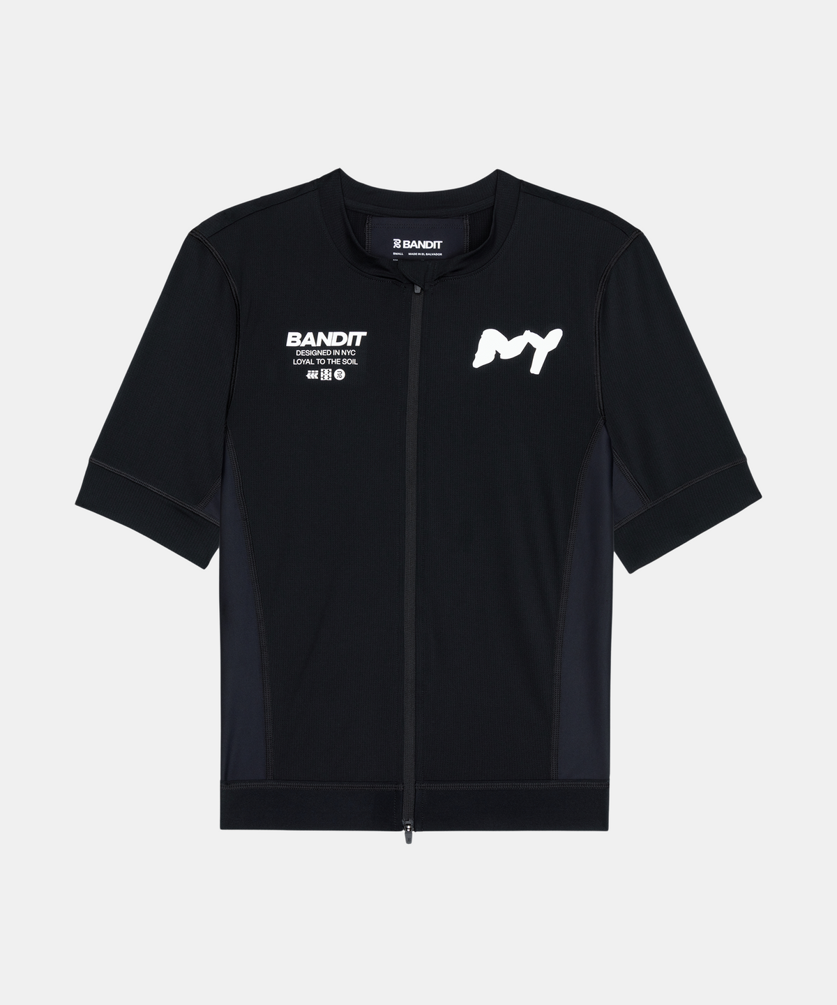 Ares™ Two-Way Zip Performance Tee - Black