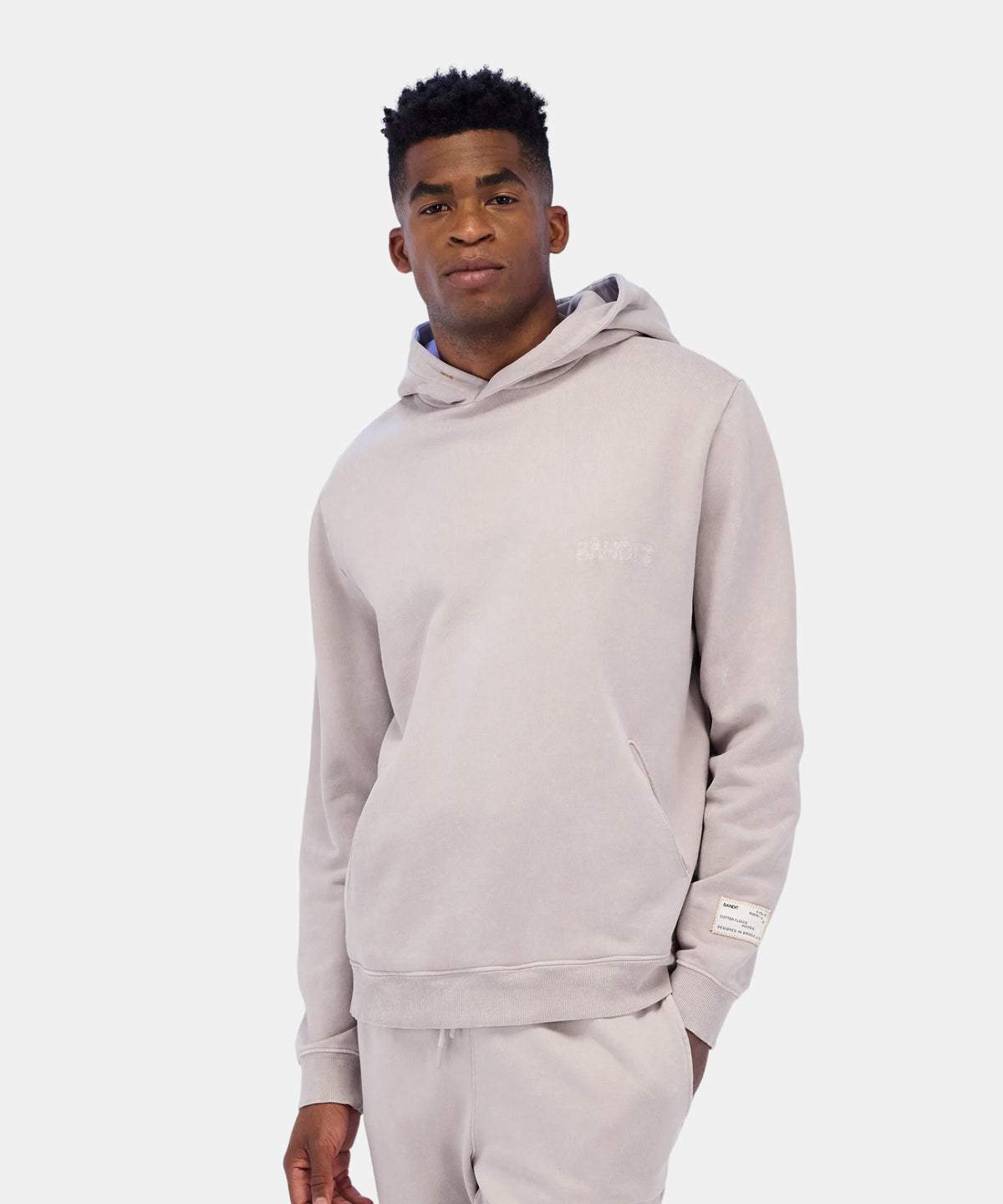 Melted Bandit Embroidered Hoodie - Ash