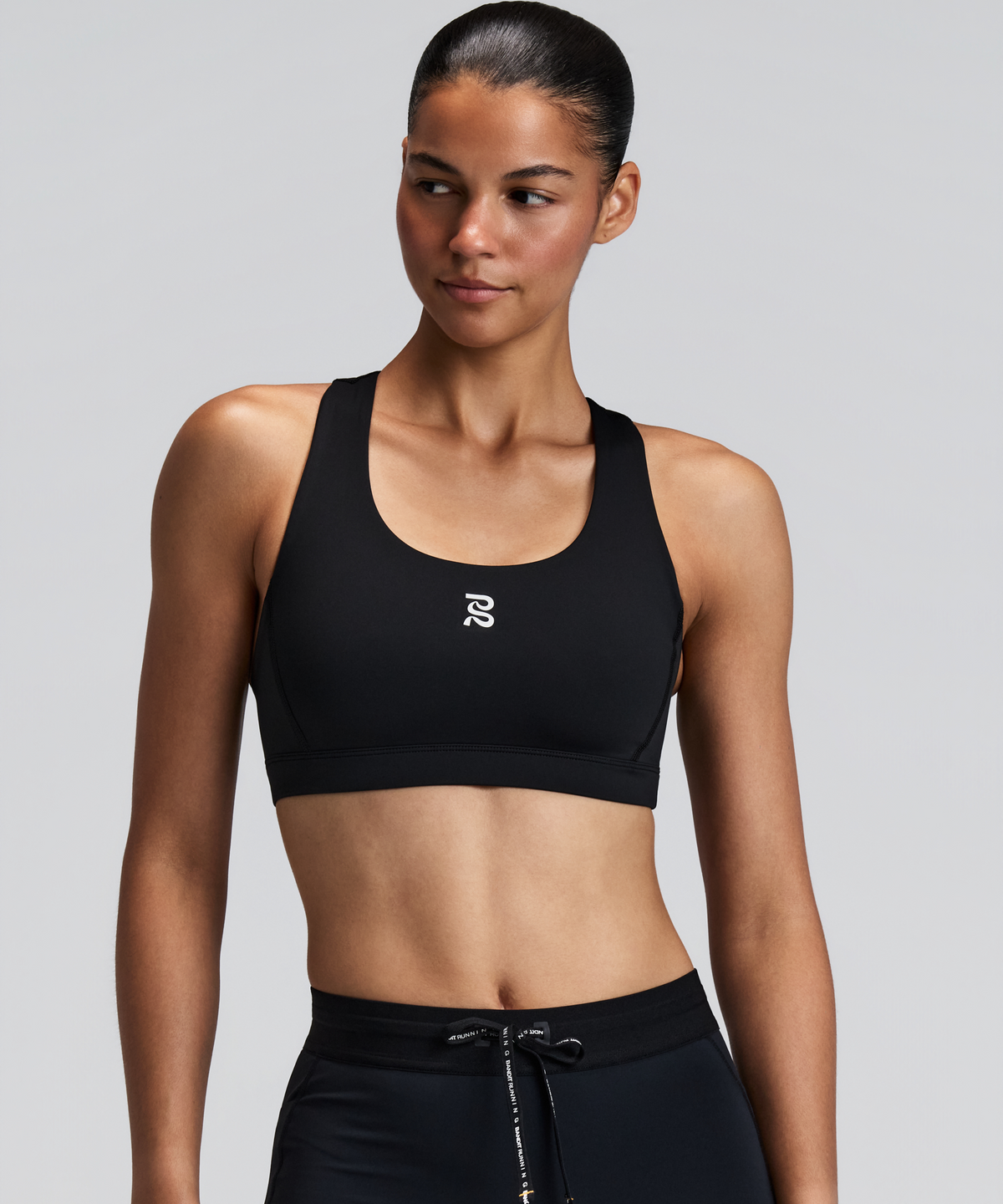 Women's Stamina™ Scoop Neck Run Bra - Black