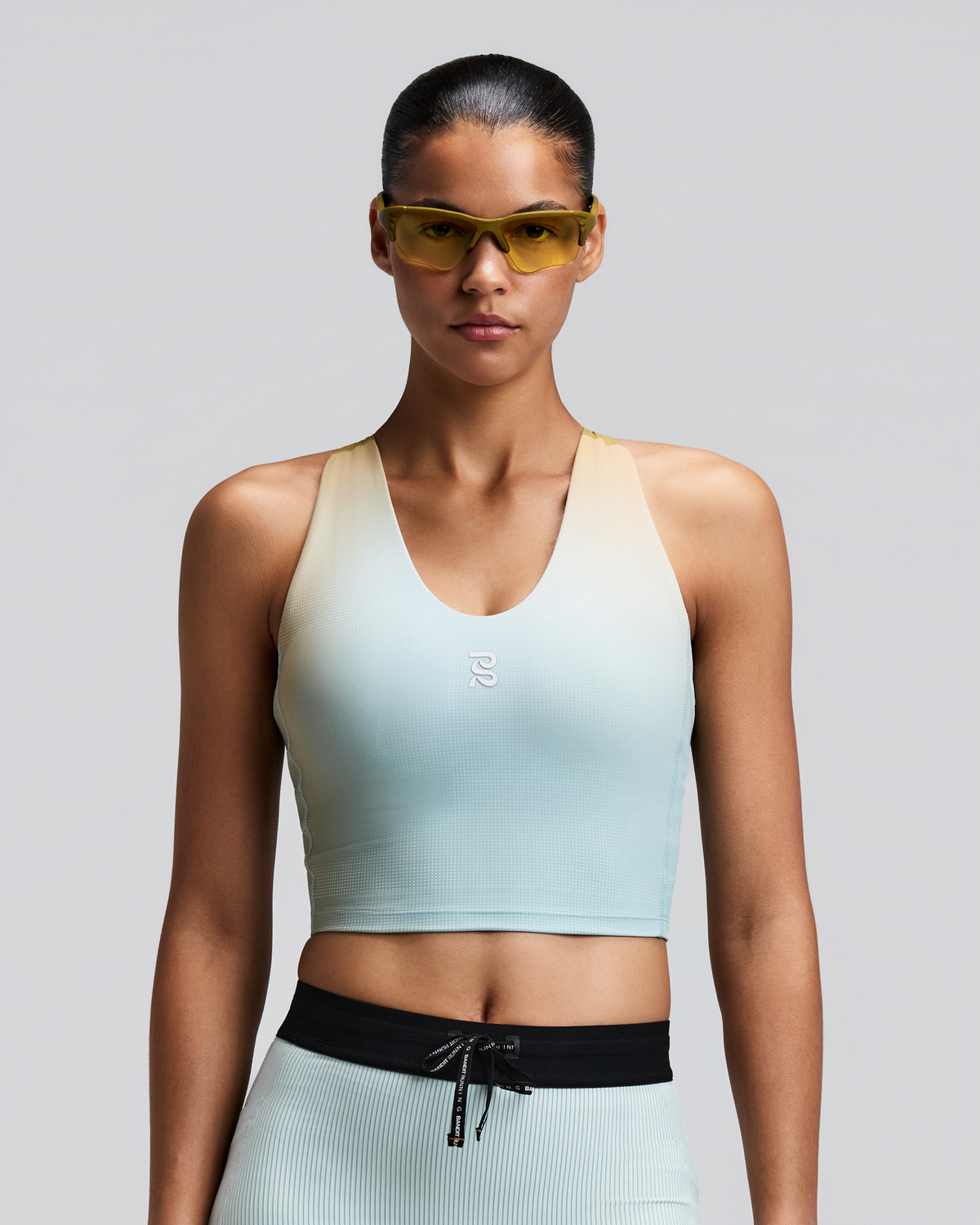 Women's Vanisher™ V-Neck Race Crop - Lagoon Multi