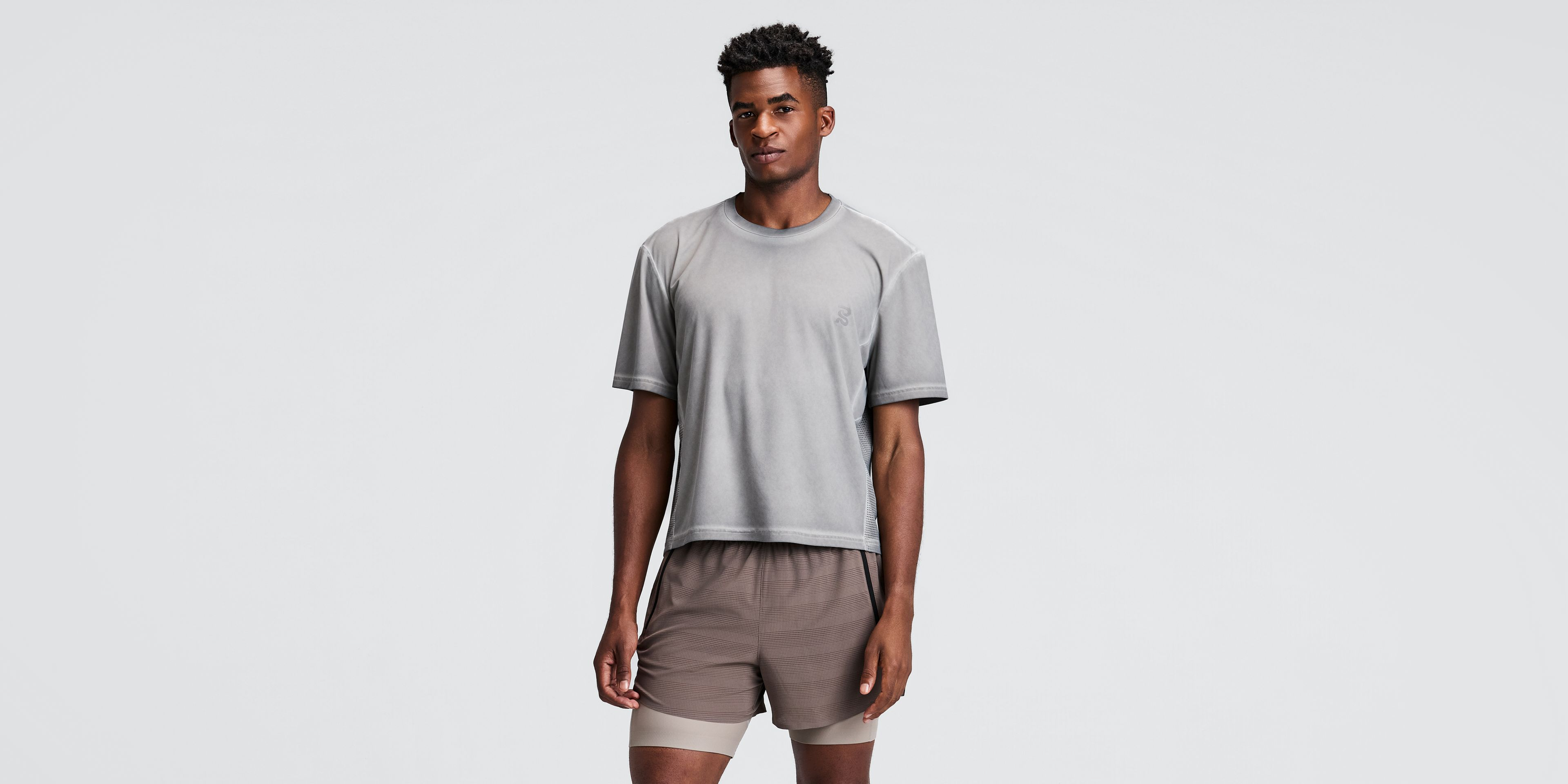 Men's FrioSoft™ Perforated Box Tee - Concrete Taupe