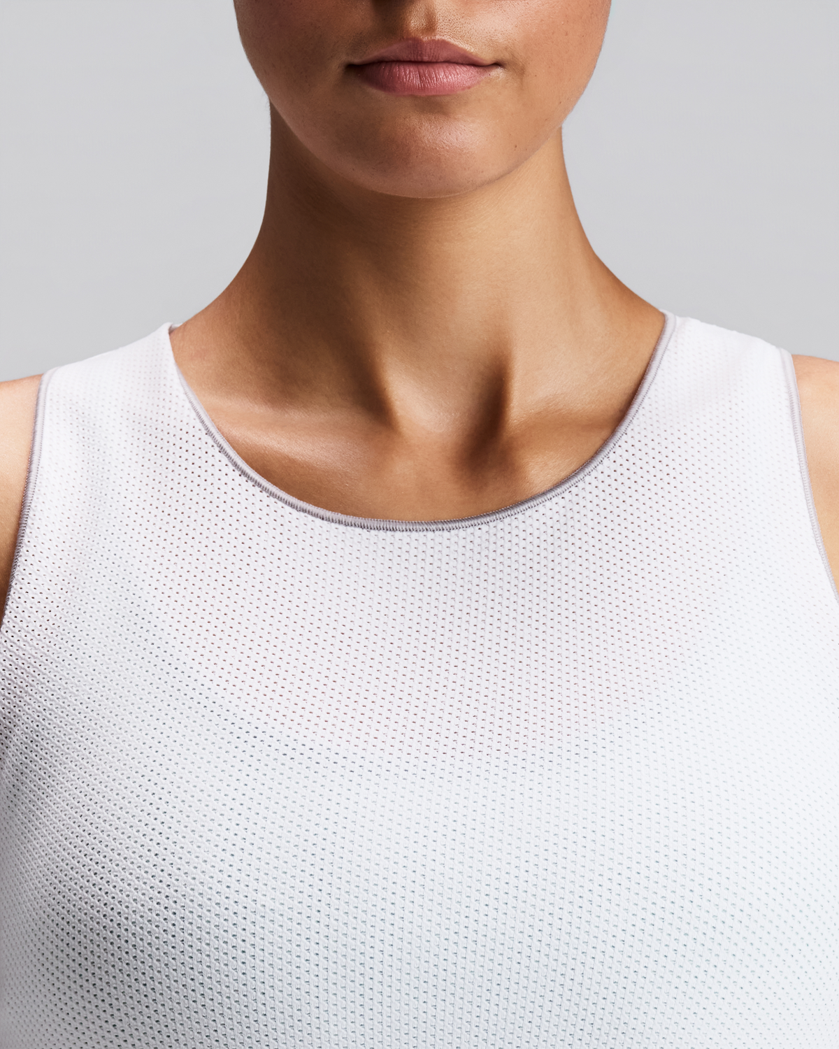 Women's StretchKnit™ Pop Stitch™ Run Tank - White