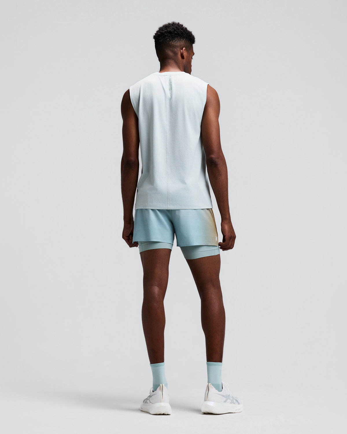 Men's CoolGrid™ 2-in-1 Run Short - Lagoon Multi