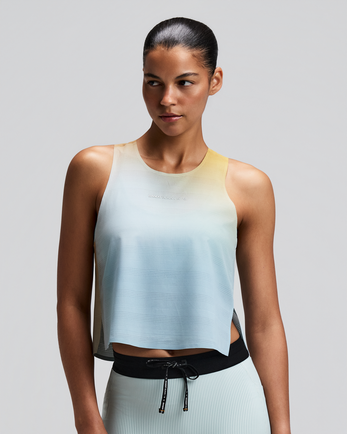 Women's CoolGrid™ Race Singlet - Lagoon Multi