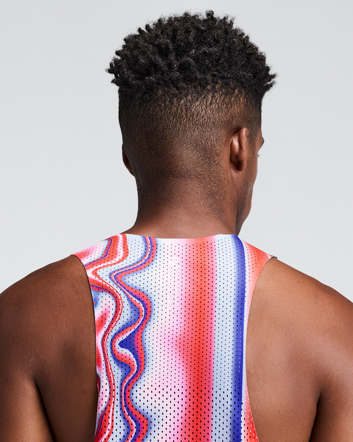 Men's Shredder™ Shorty Race Singlet - Melted Stripe Gradient