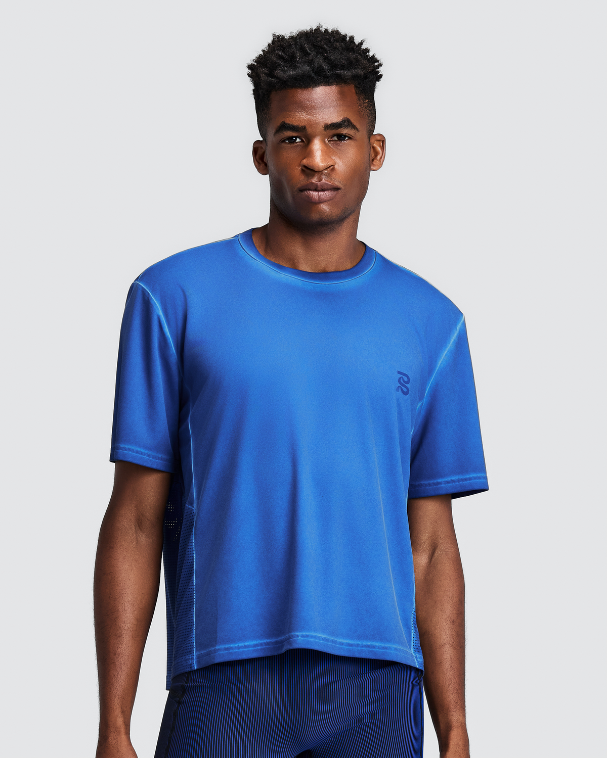 Men's FrioSoft™ Perforated Box Tee - Bauhaus Blue