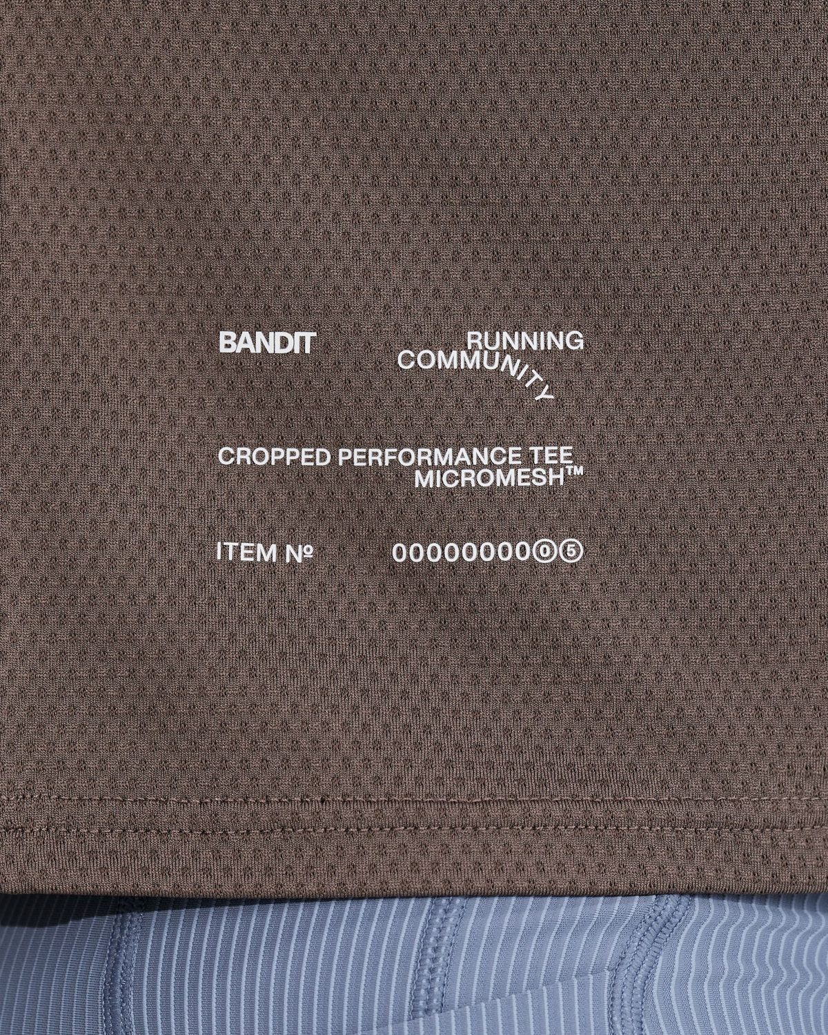 Women's Micromesh™ Cropped Run Tee - Cocoa