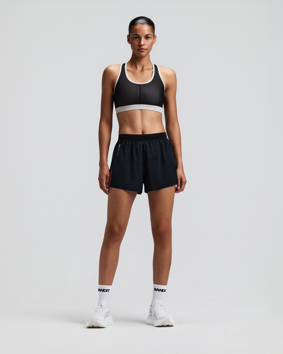 Women's Vanisher™ Reverso™ Scoop Neck Run Bra - Black / Plaster