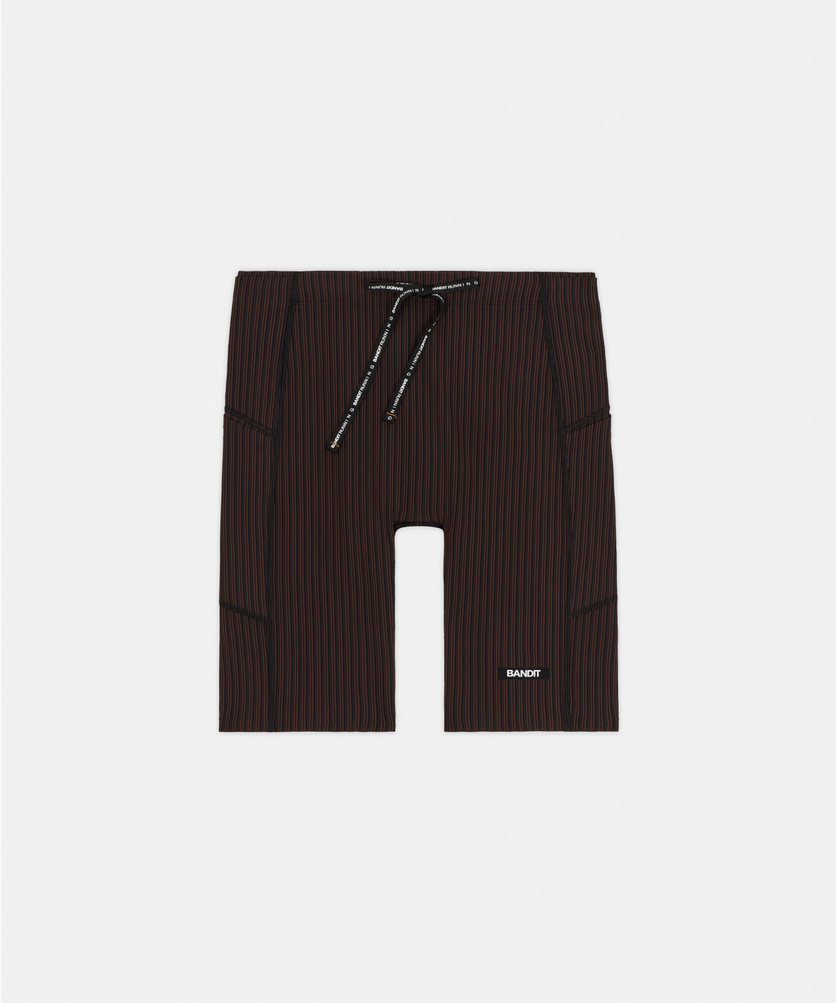 Men's Striped Cadence™ 7 Pocket Lined Half Tights - Cacao / Black