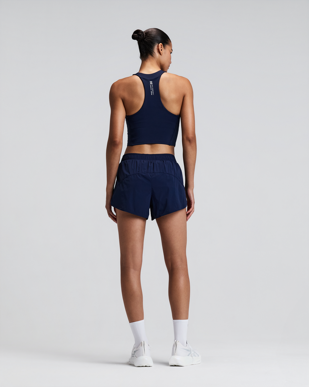 Women's Stamina™ Scoop Neck Race Crop - NY Navy