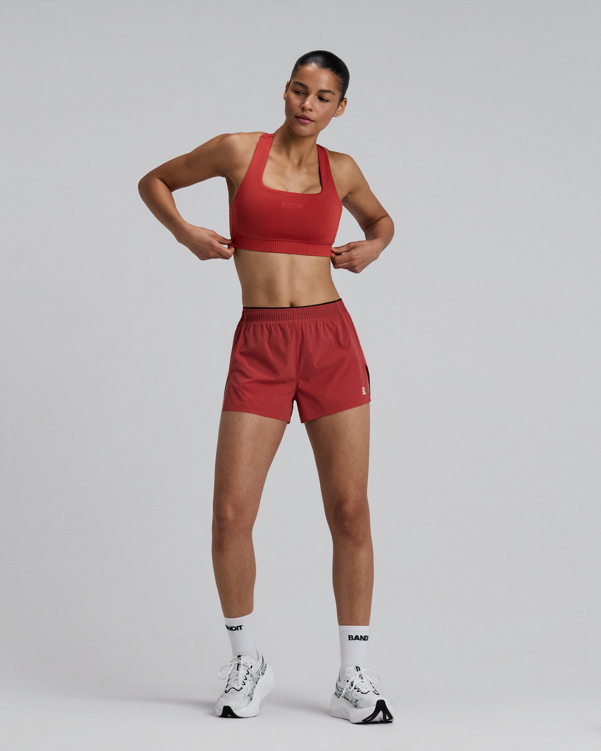 Women's Stamina-V™ Square Neck Run Bra - Rusted Apricot