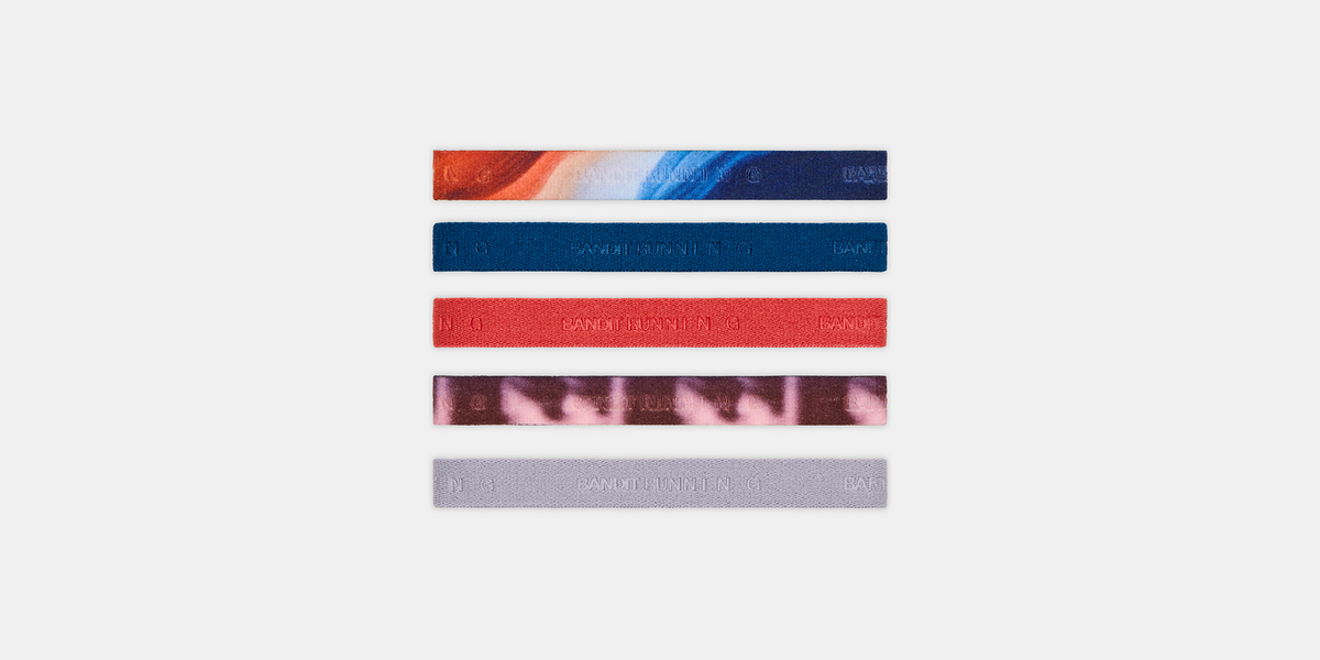 Bandit Grippy Hair Ties - Assorted Gradients / Colors (5 Pack)