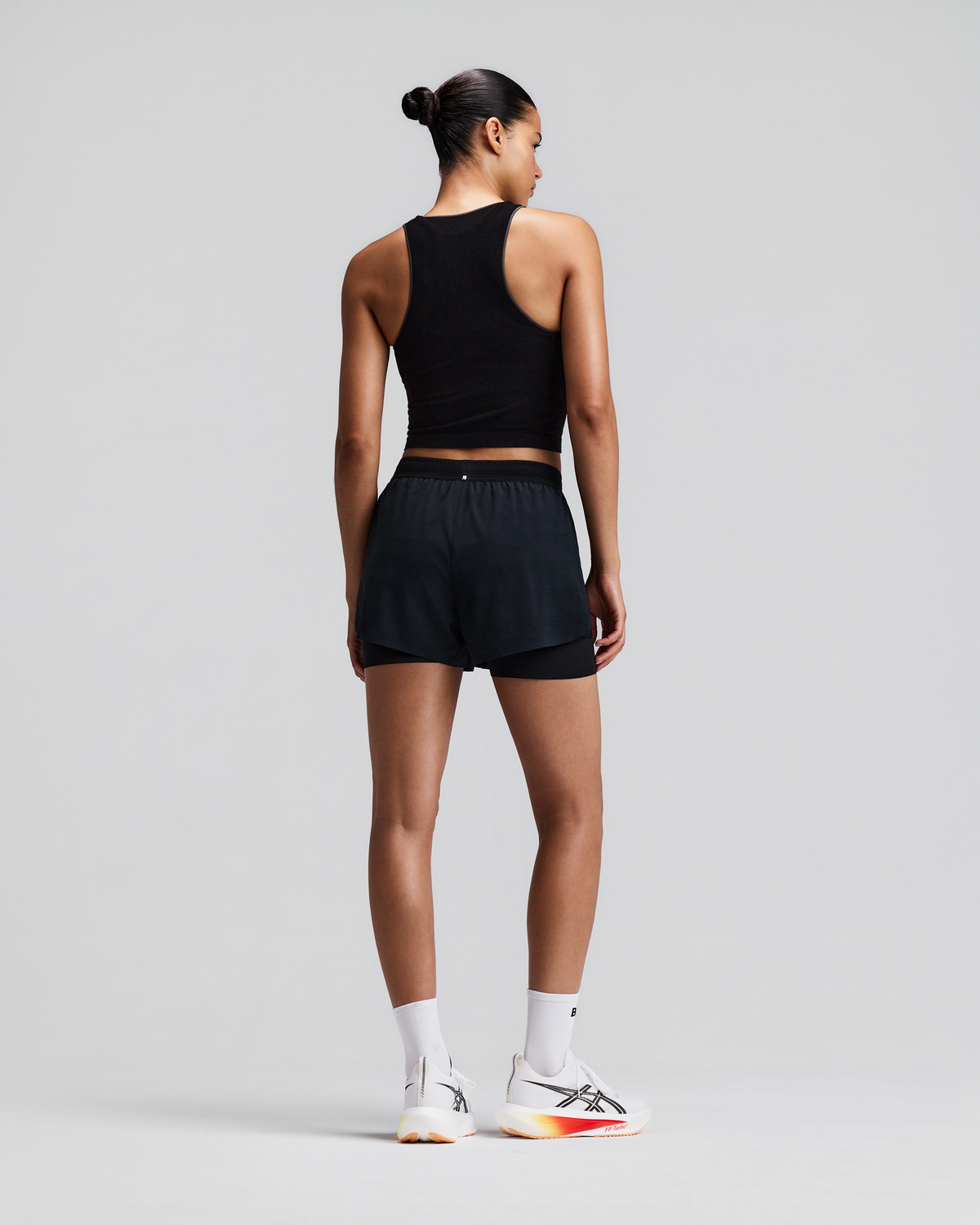 Women's CoolGrid™ 2-in-1 Run Shorts - Black