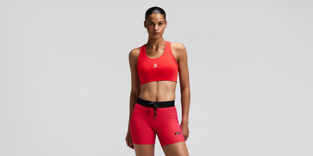 Women's Vanisher™ Pop Stitch™ Arco Run Bra - Poppy