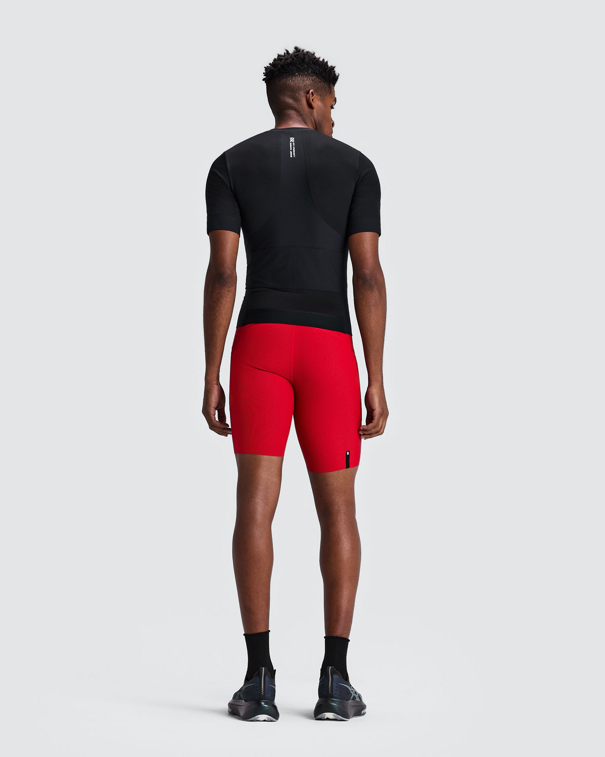 Men's GeoMesh™ 2-Way Zip Race Top - Black
