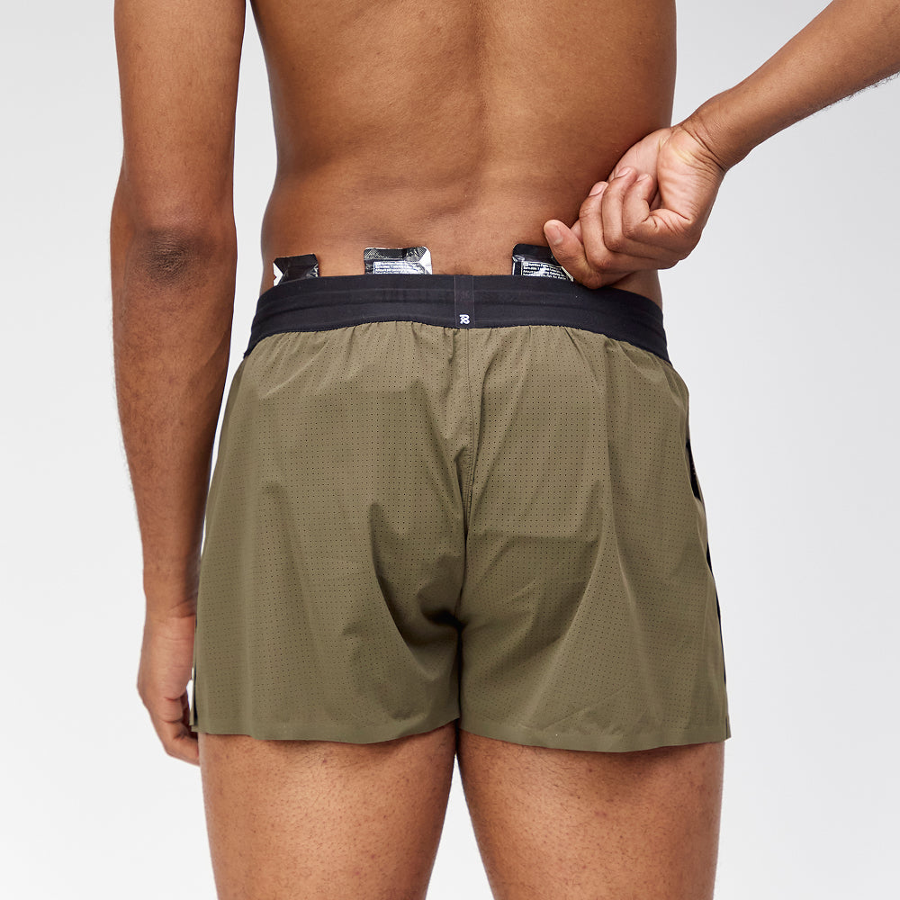 Vento™ Men's 3" Splitty Short - Dark Fatigue
