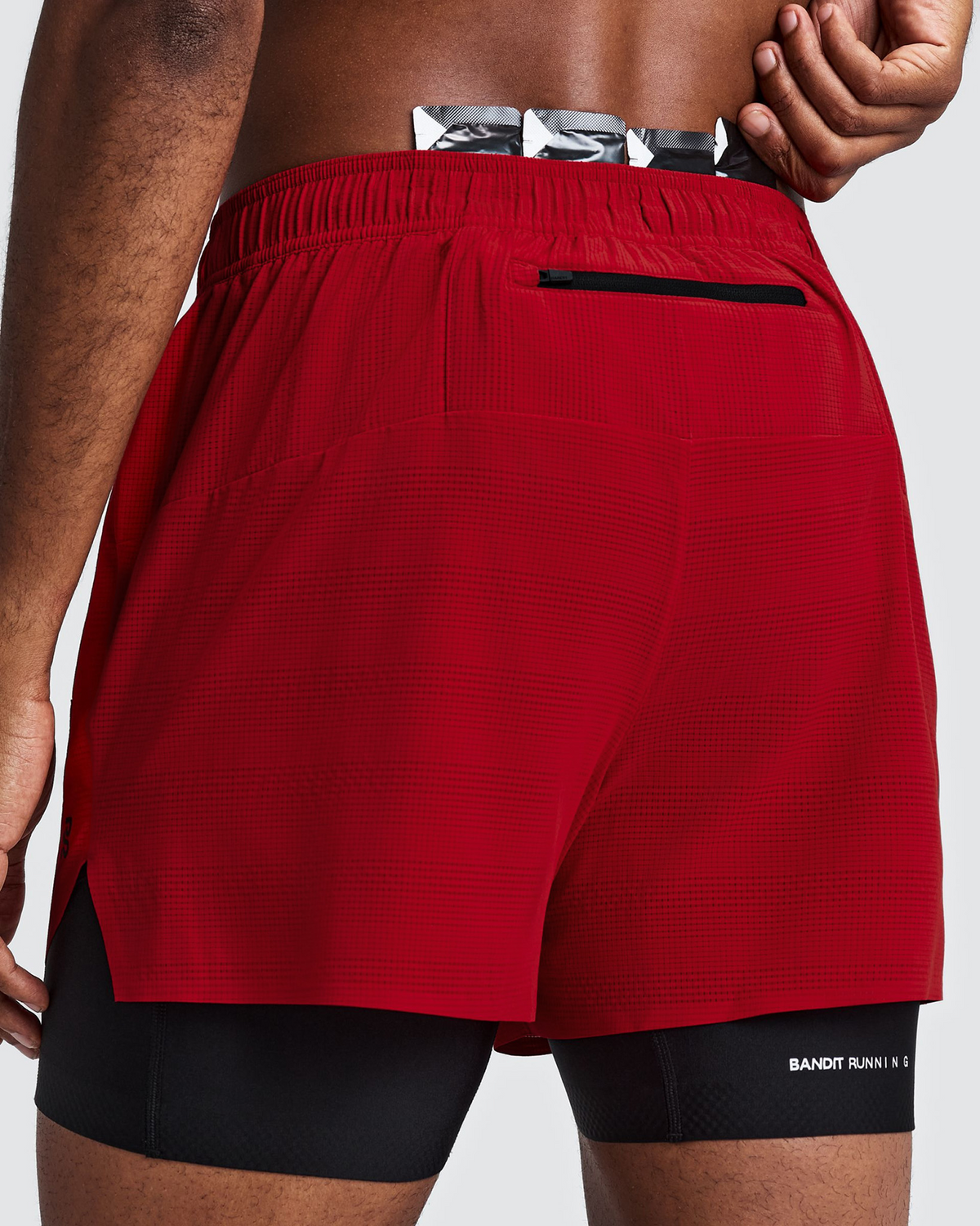 Men's CoolGrid™ 2-in-1 Run Shorts - Oxide Red