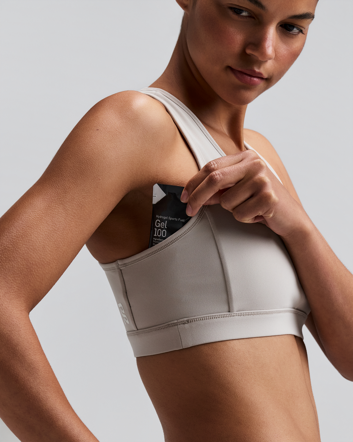 Women's Vanisher™ Reverso™ Scoop Neck Run Bra - Black / Plaster