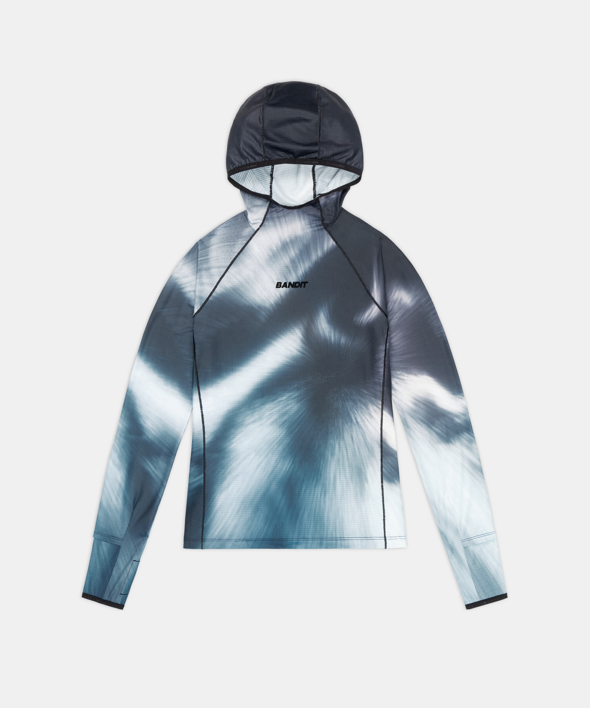 Women's AuraGrid™ Hooded Performance Top - Storm Multi