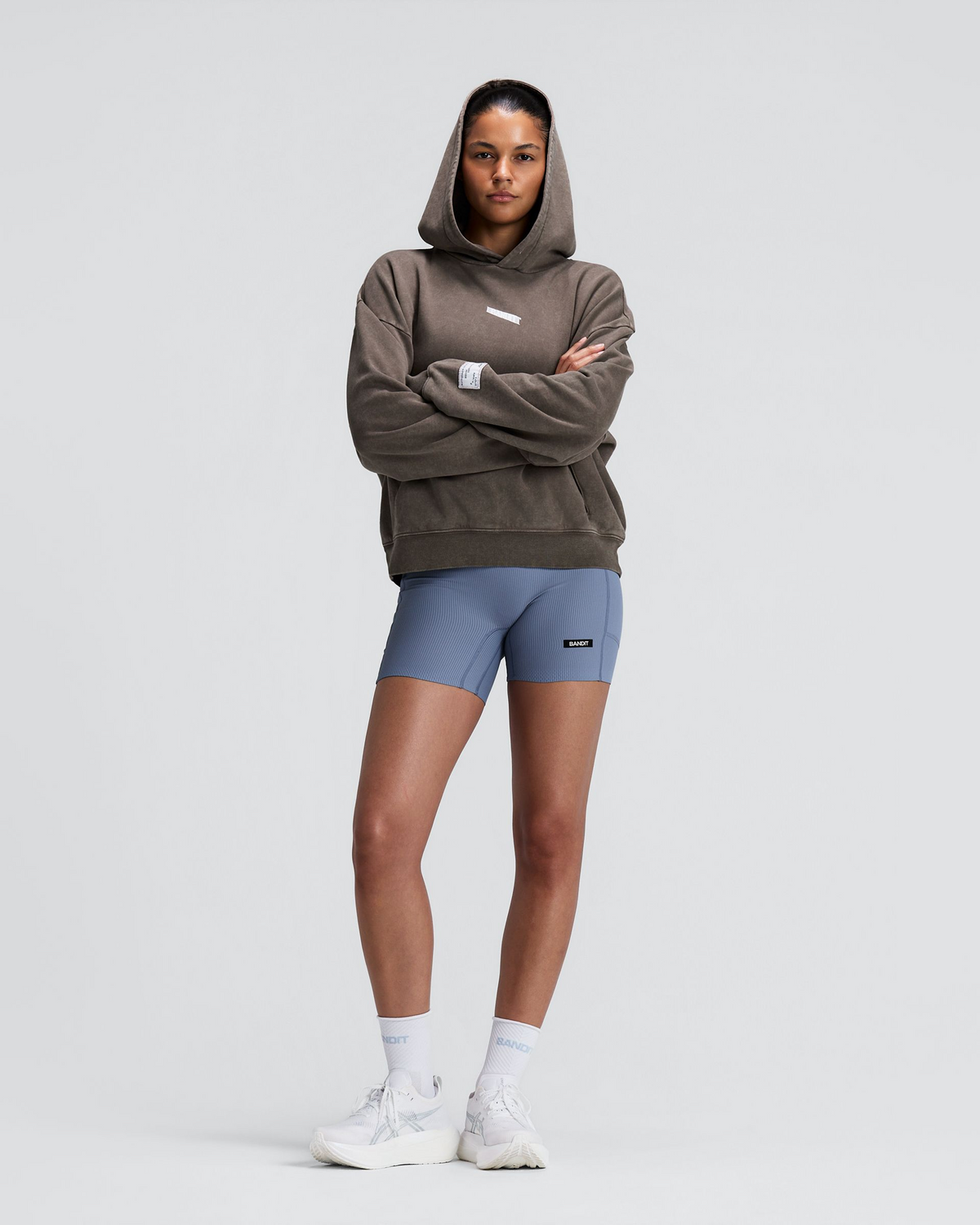 Unisex Chroma Wash Cropped Hoodie - Cocoa
