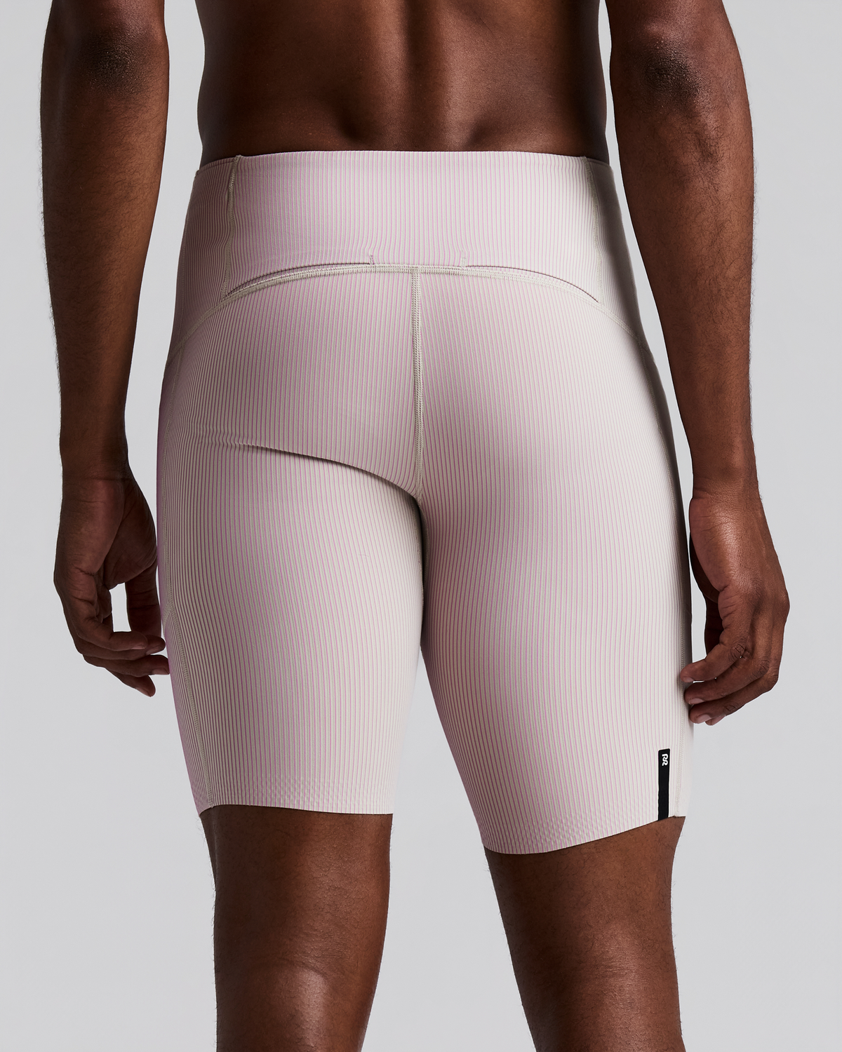 Men's Striped Cadence™ Half Tights - Plaster / Orchid