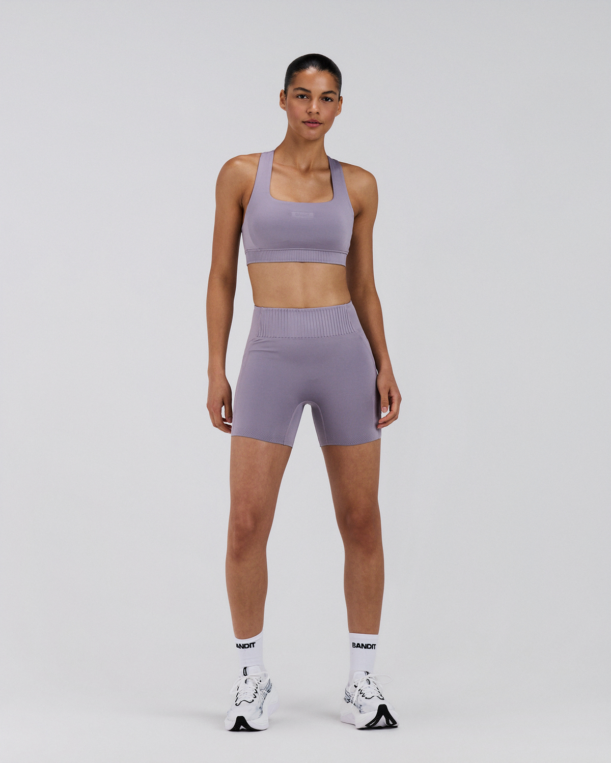 Women's Stamina-V™ High Waist 5" Compression Short - Violet Fog