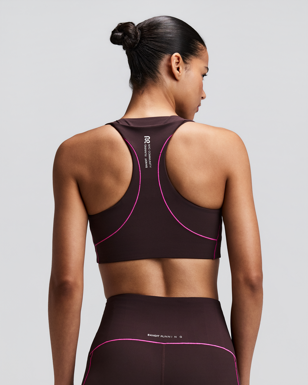 Women's Vanisher™ Pop Stitch™ Arco Run Bra - Espresso