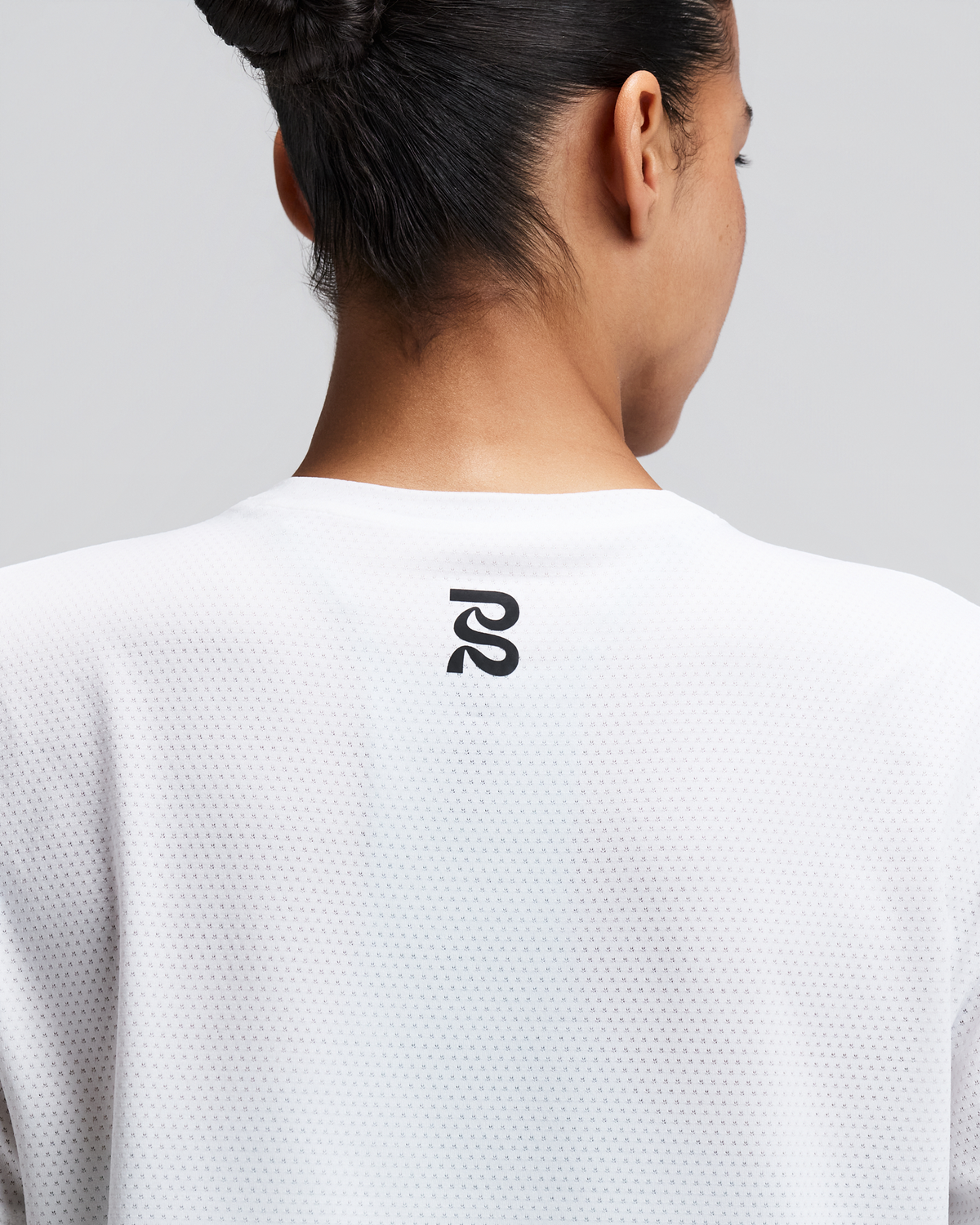 Women's Micromesh™ Cropped Run Tee - White