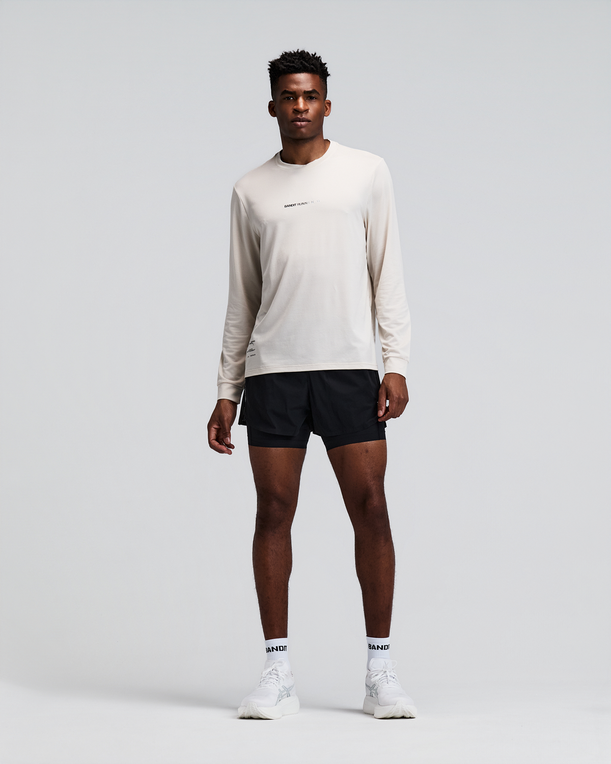 Unisex Micromesh™ Long Sleeve Performance Tee - Champagne