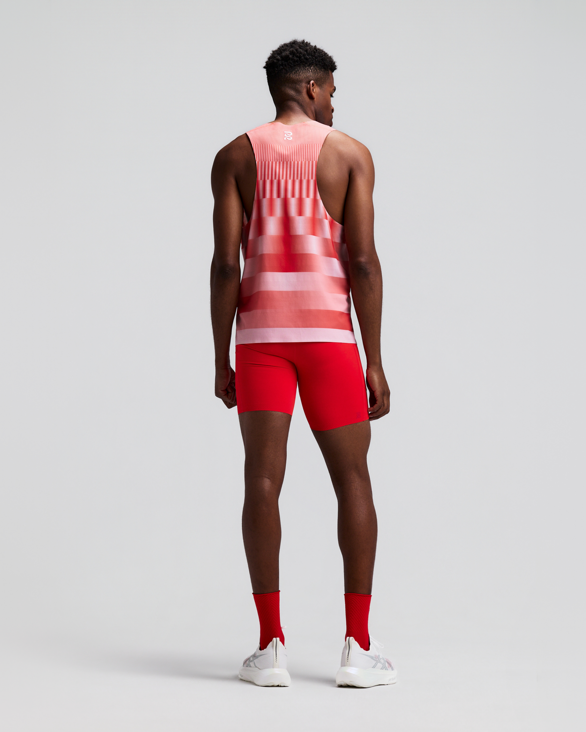 Men's CoolGrid™ Training Singlet with Flopack™ - Growing Grid - Poppy