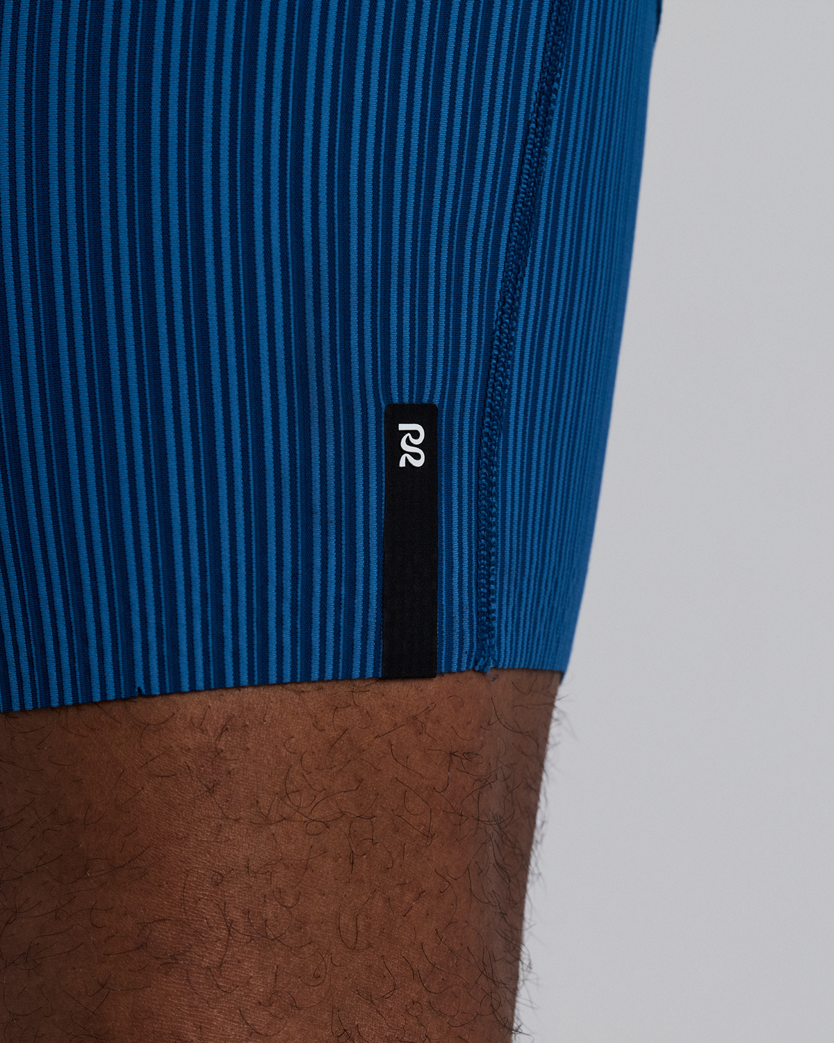Men's Striped Cadence™ 7 Pocket Lined Half Tights - Ink Blue / Aegean
