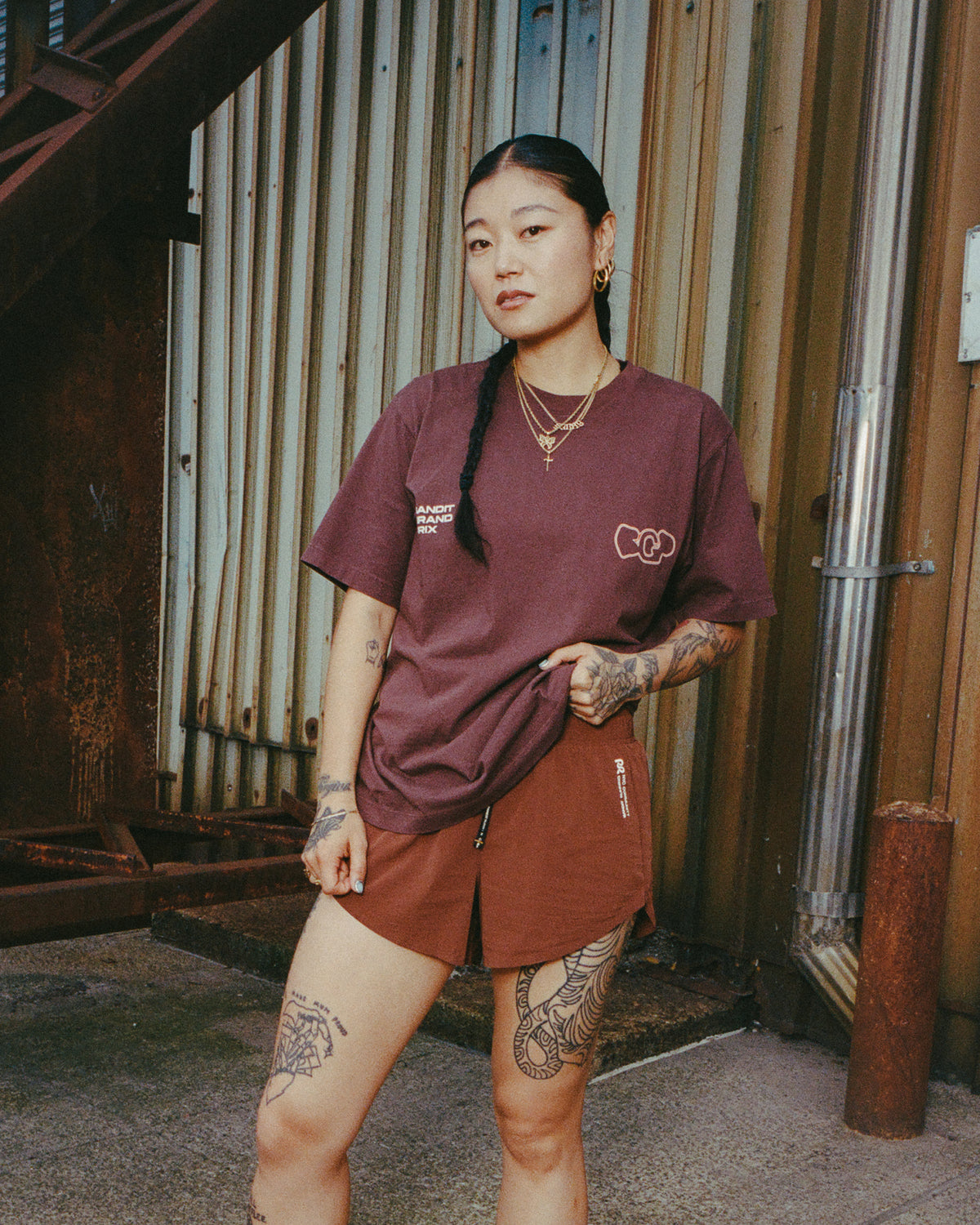 Bandit Grand Prix Cotton Tee - Chocolate