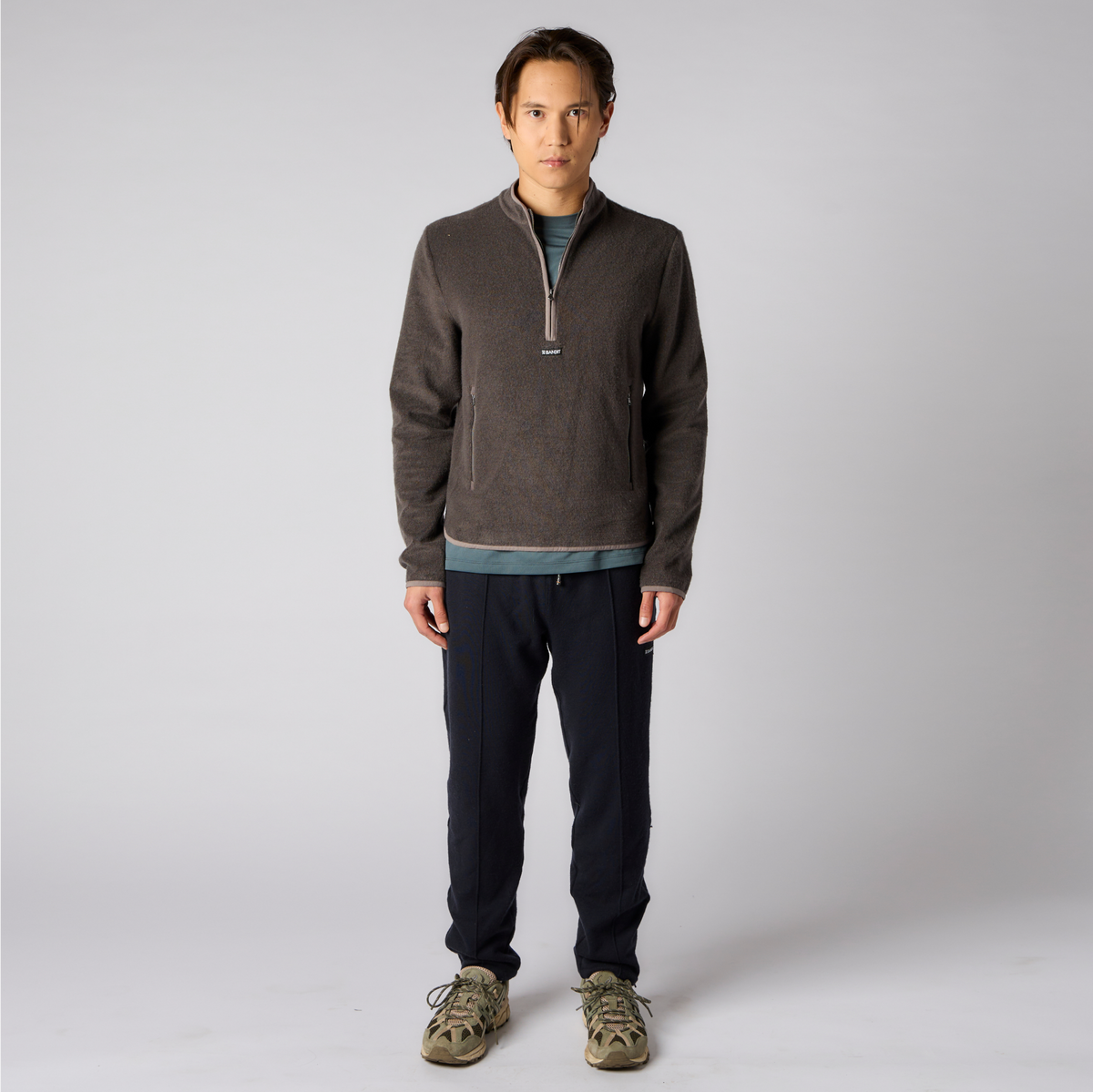 Japanese Wool Quarter Zip - Unisex
